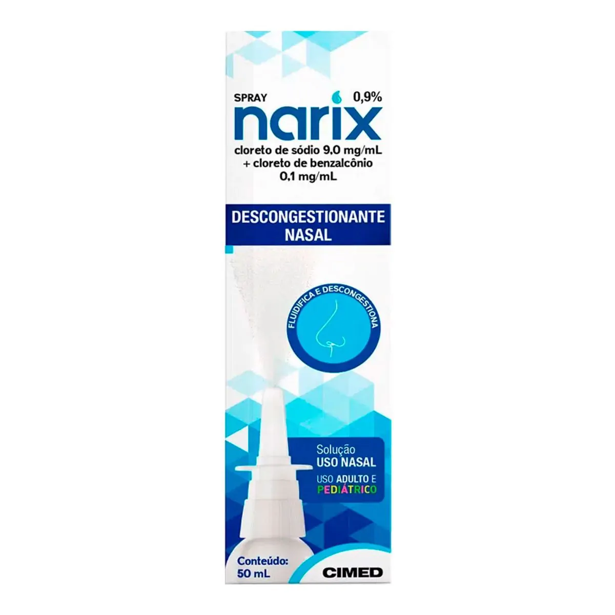 Imagem do produto NARIX 9MG/ML SOLUCAO SPRAY FRASCO COM 50ML