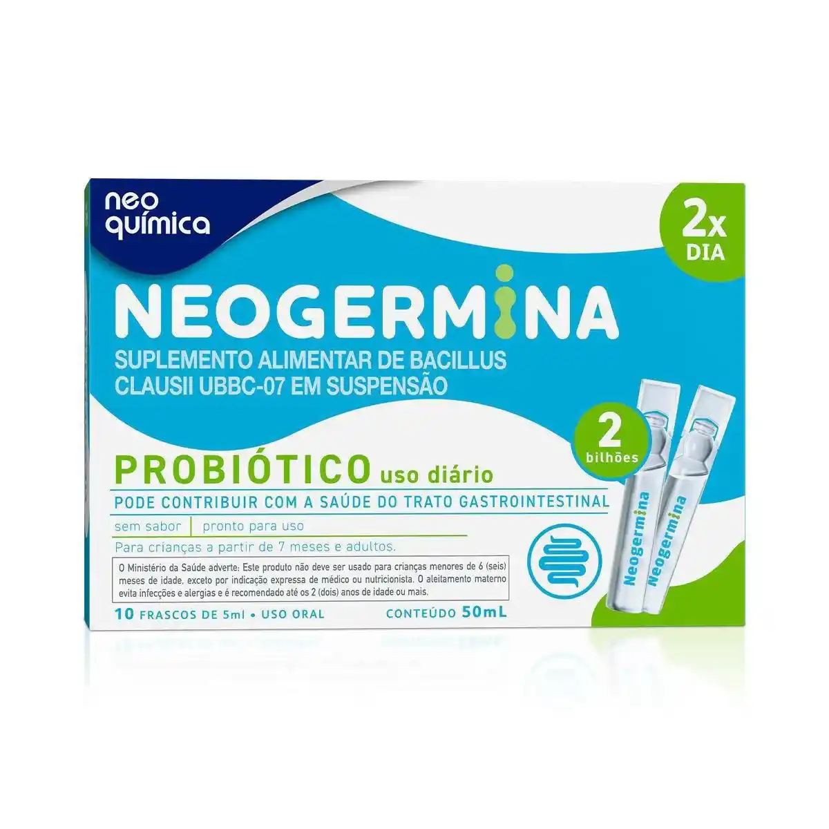 Thumbnail de NEOGERMINA 2BI SUSPENSAO COM 10 FRASCOS DE 5ML