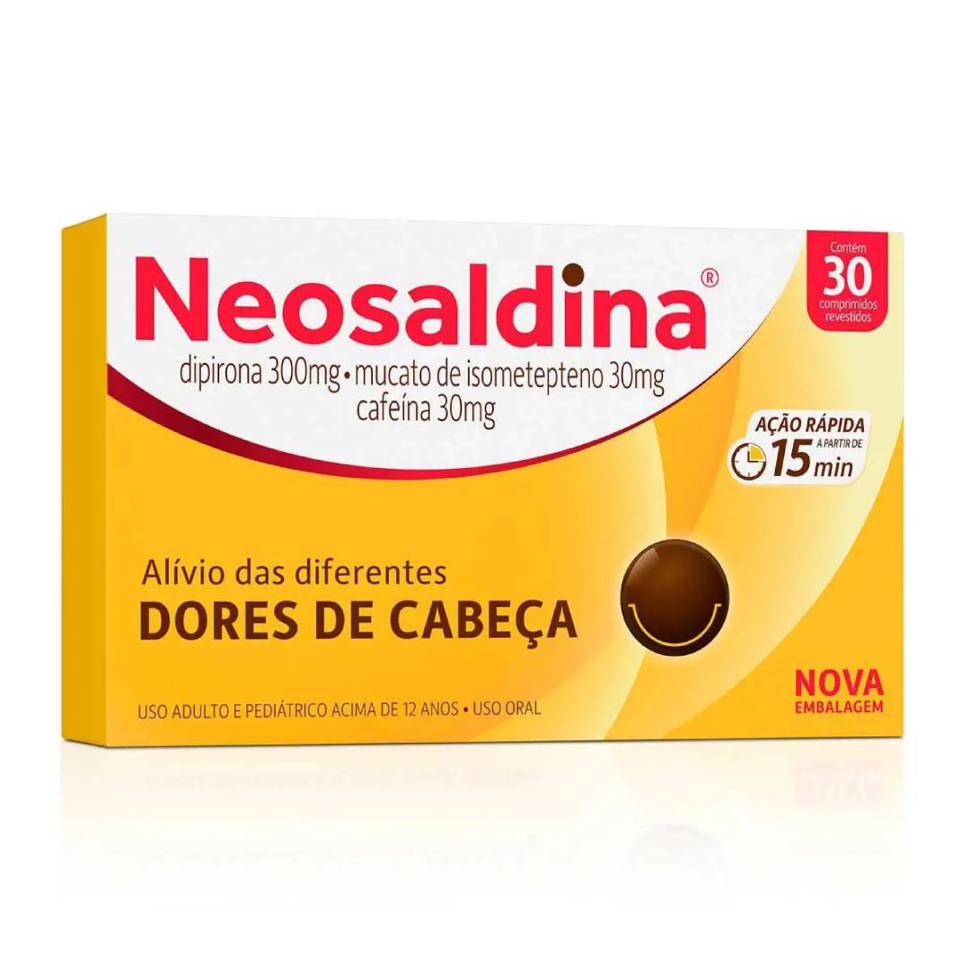 NEOSALDINA DRAGEAS CAIXA COM 30 DRAGEAS