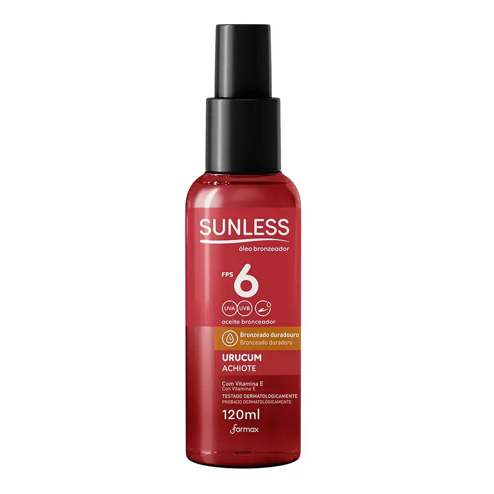 Imagem do produto OLEO BRONZEADOR SUNLESS URUCUM FPS 6 120ML