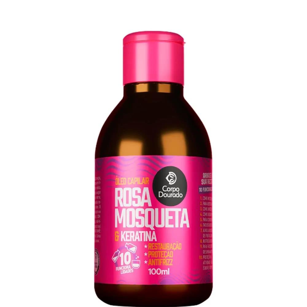 Imagem do produto OLEO CAPILAR CORPO DOURADO ROSA MOSQUETA E QUERATINA 100ML