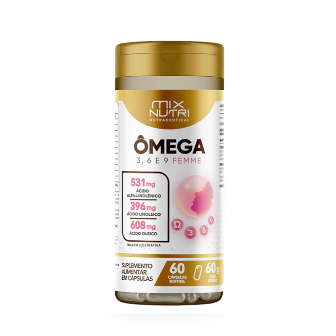 Imagem do produto OMEGA 3/6/9 FEMME NUTRACEUTICAL COM 60 CAPSULAS