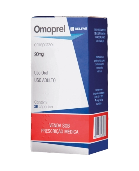 Imagem do produto OMOPREL 20MG BELFAR CAIXA COM 28 CAPSULAS
