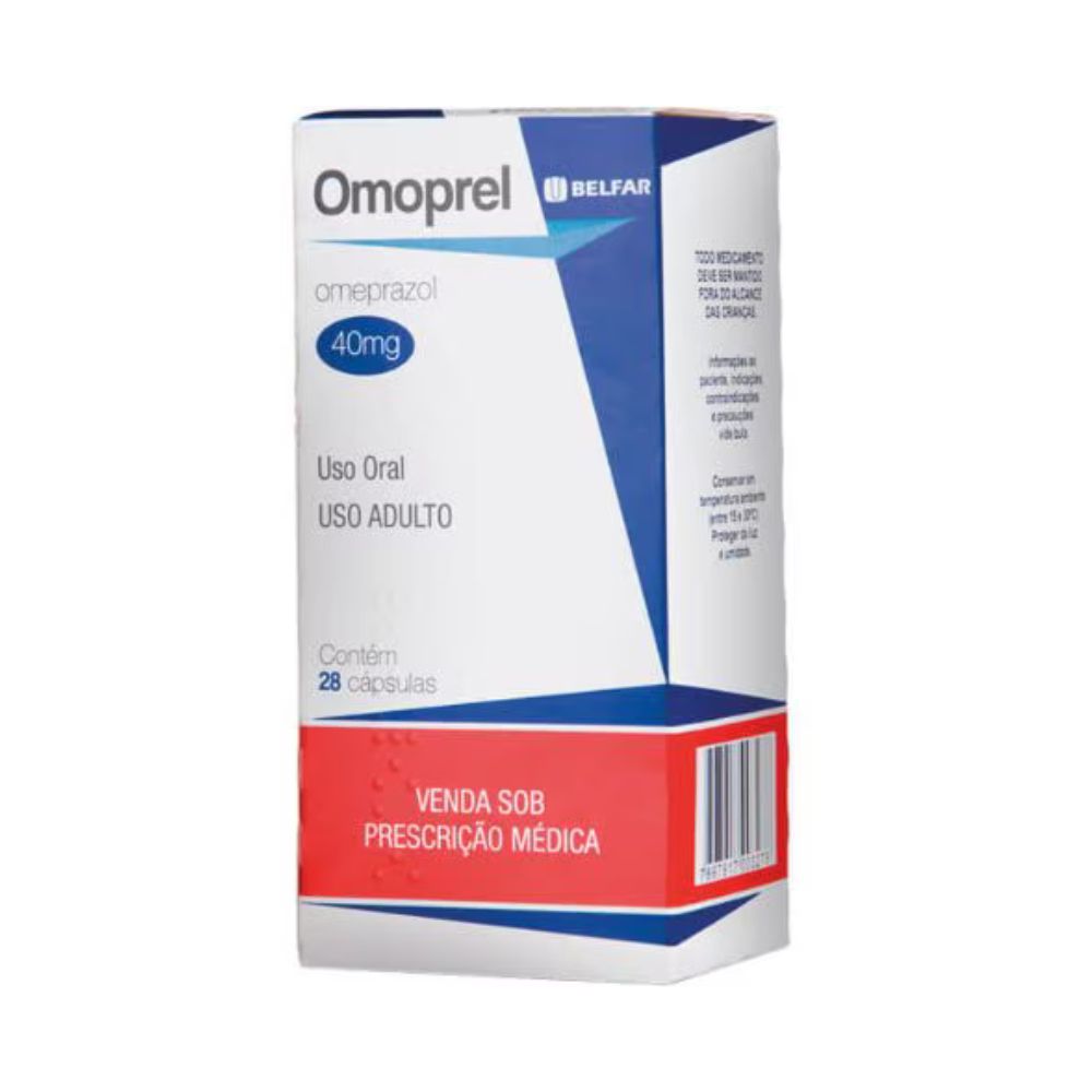 Imagem do produto OMOPREL 40MG BELFAR CAIXA COM 28 CAPSULAS