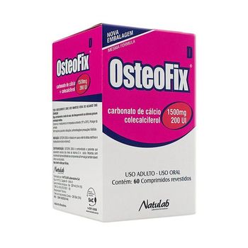 Imagem do produto OSTEOFIX 1500MG + 200UI FRASCO COM 60 COMPRIMIDOS REVESTIDOS