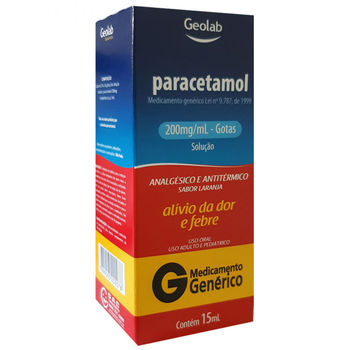 Imagem do produto PARACETAMOL 200MG GEOLAB SOLUCAO ORAL FRASCO GOTAS COM 15ML