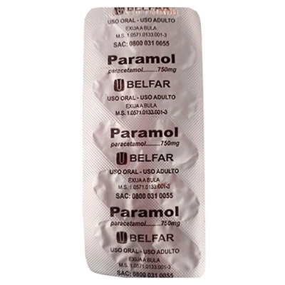 Imagem do produto PARACETAMOL 750MG BELFAR CAIXA COM 200 COMPRIMIDOS