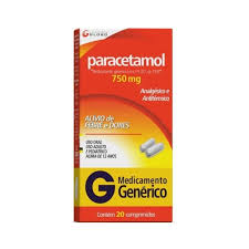 Imagem do produto PARACETAMOL 750MG GLOBO CAIXA COM COMPRIMIDOS