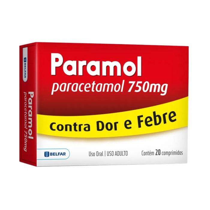 Imagem do produto PARAMOL 500MG BELFAR COM 10 COMPRIMIDOS