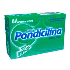 Imagem do produto PASTILHA PONDICILINA VITAMINA C SABOR MENTA COM 12 UNIDADES