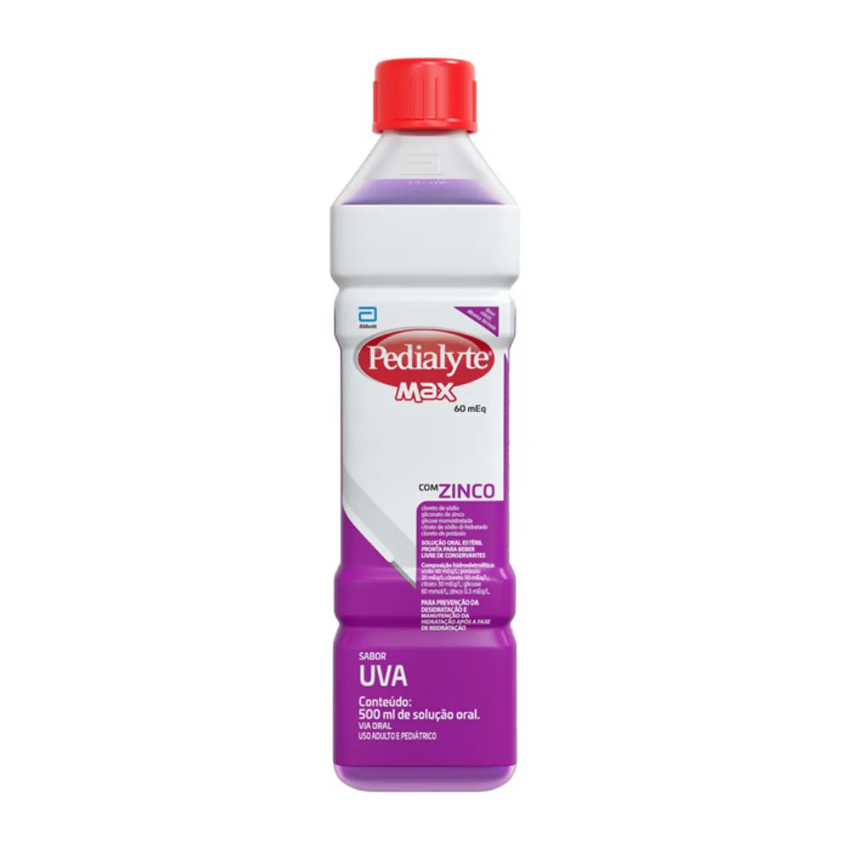 Imagem do produto PEDIALYTE MAX SOLUCAO ORAL SABOR UVA 500ML
