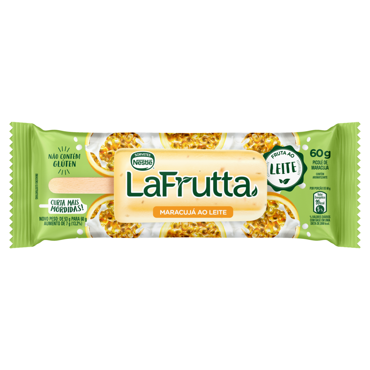 Imagem do produto PICOLE LA FRUTTA MARACUJA AO LEITE 60G