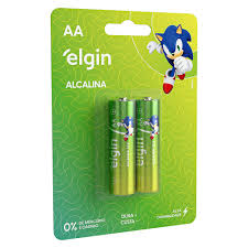 Imagem do produto PILHA ALCALINA ELGIN AA COM 2 UNIDADES