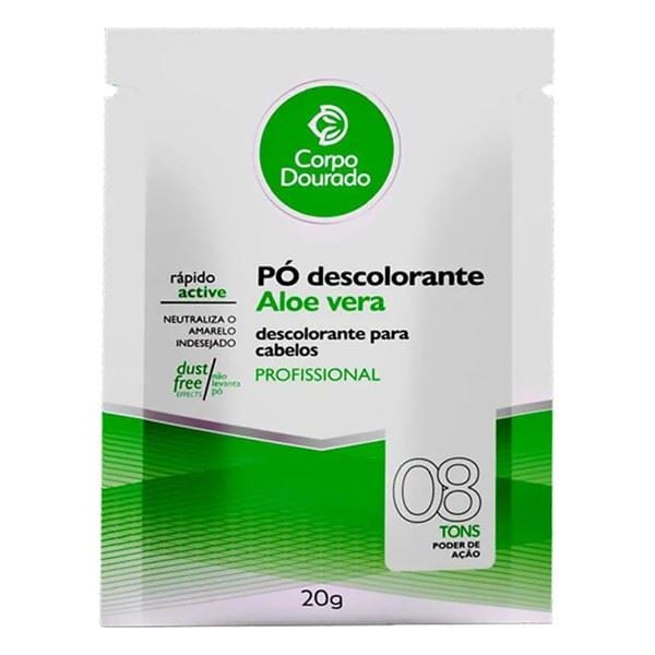 PO DESCOLORANTE CORPO DOURADO ALOE VERA 20G