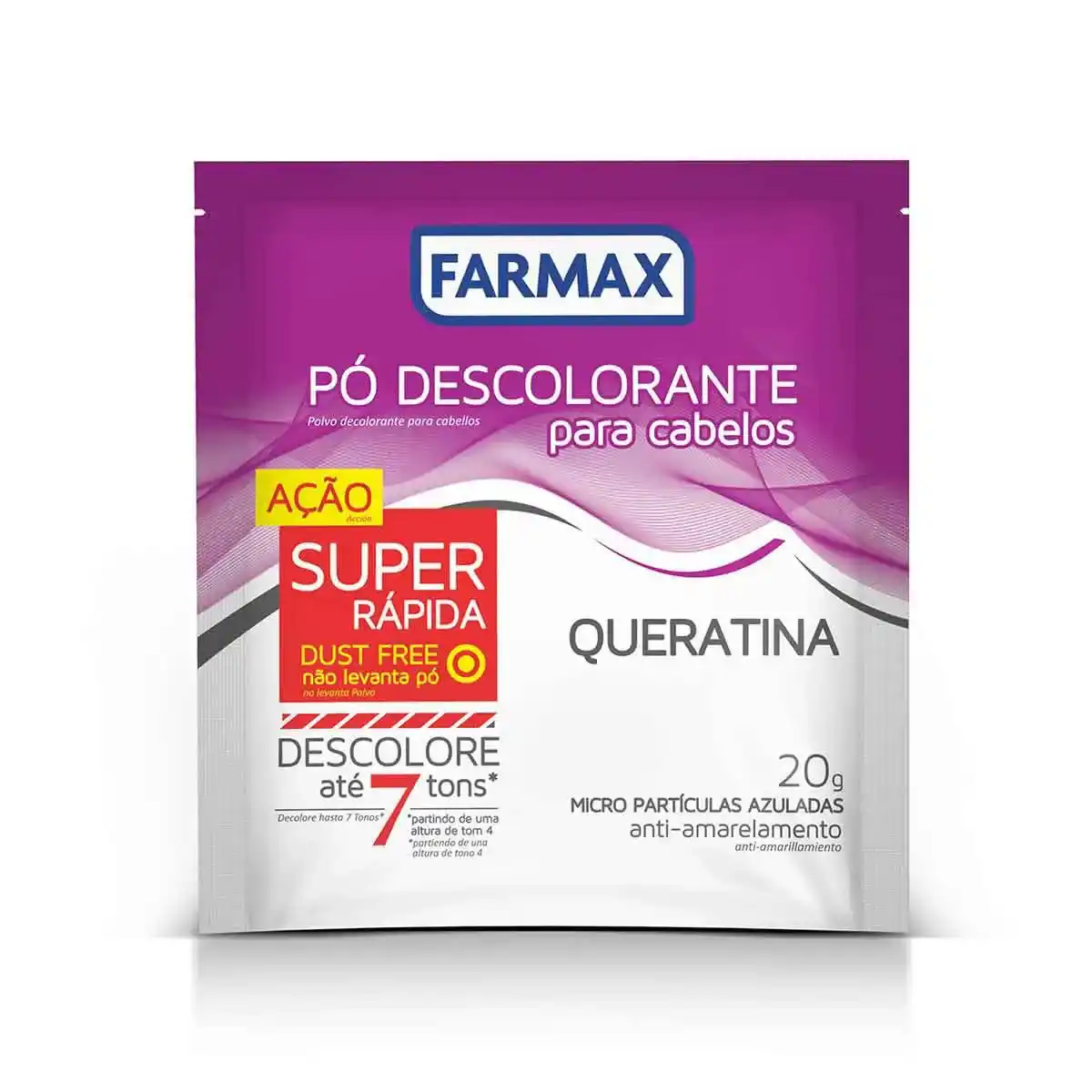 Imagem do produto PO DESCOLORANTE FARMAX QUERATINA 20G