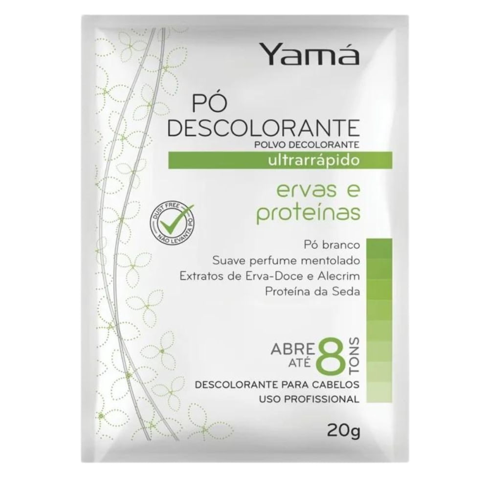 Imagem do produto PO DESCOLORANTE YAMA ERVAS DUST FREE 20G