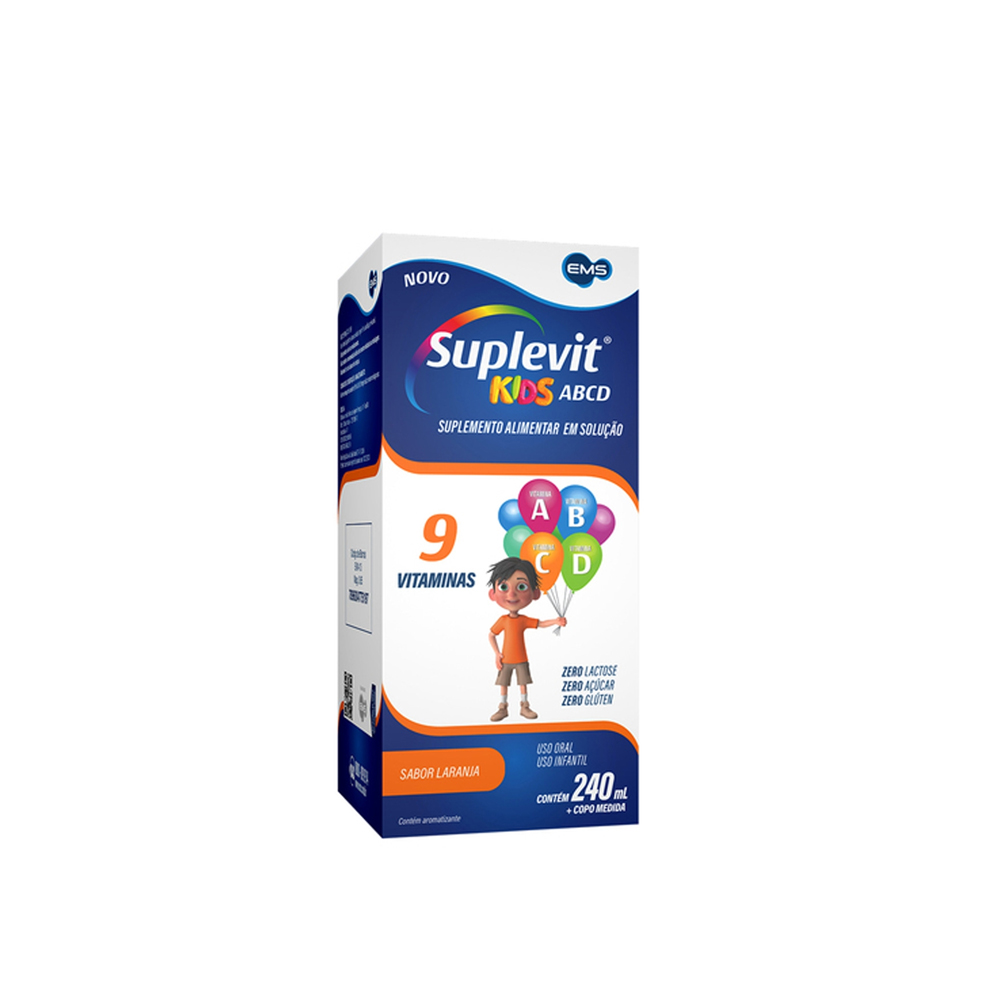 Imagem do produto POLIVITAMINICO SUPLEVIT KIDS ABCD SABOR LARANJA 240ML