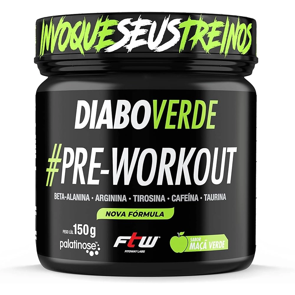 Imagem do produto PRE TREINO DIABO VERDE INSANO MACA VERDE FTW 150G