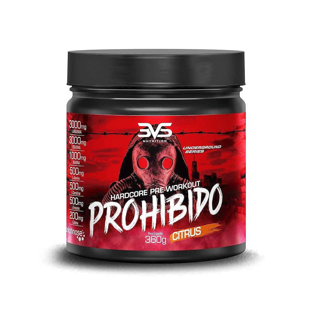 Imagem do produto PRE-TREINO PROHIBIDO 3VS SABOR CITRUS 360G