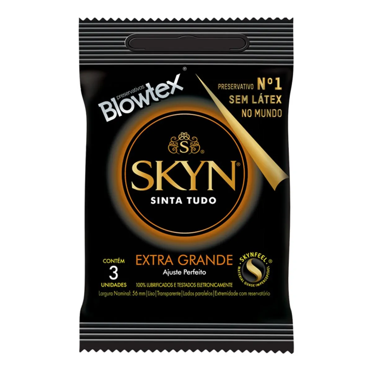 Imagem do produto PRESERVATIVO BLOWTEX SKYN GRANDE COM 3 UNIDADES