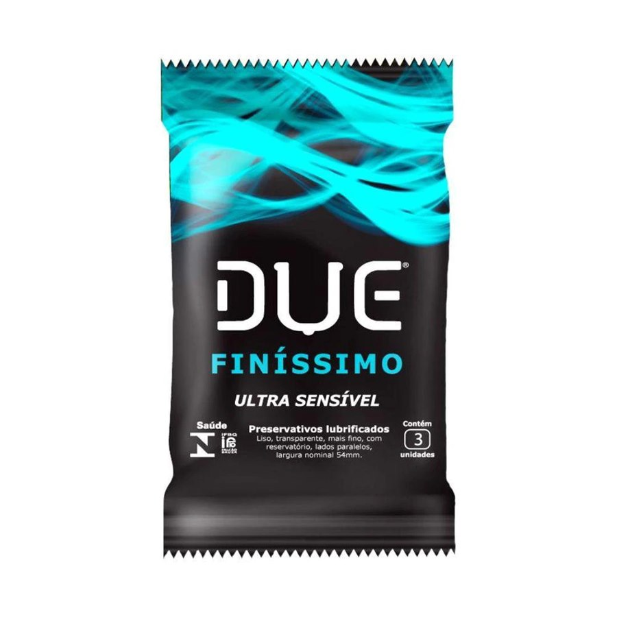 Imagem do produto PRESERVATIVO DUE FINISSIMO COM 3 UNIDADES
