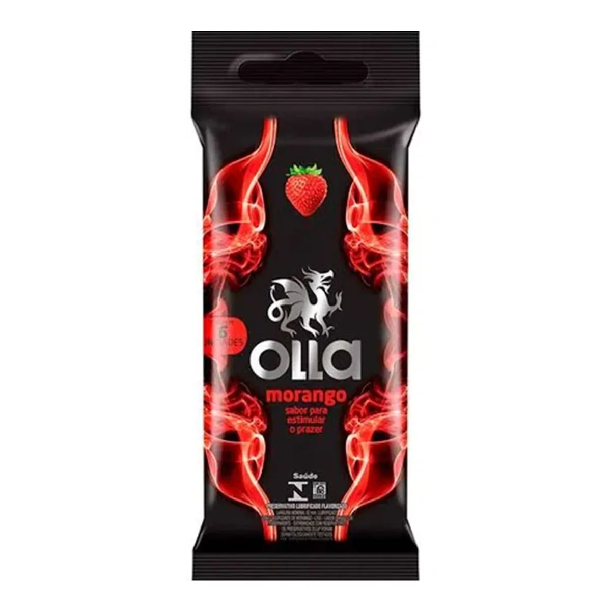 Imagem do produto PRESERVATIVO OLLA MORANGO COM 6 UNIDADES