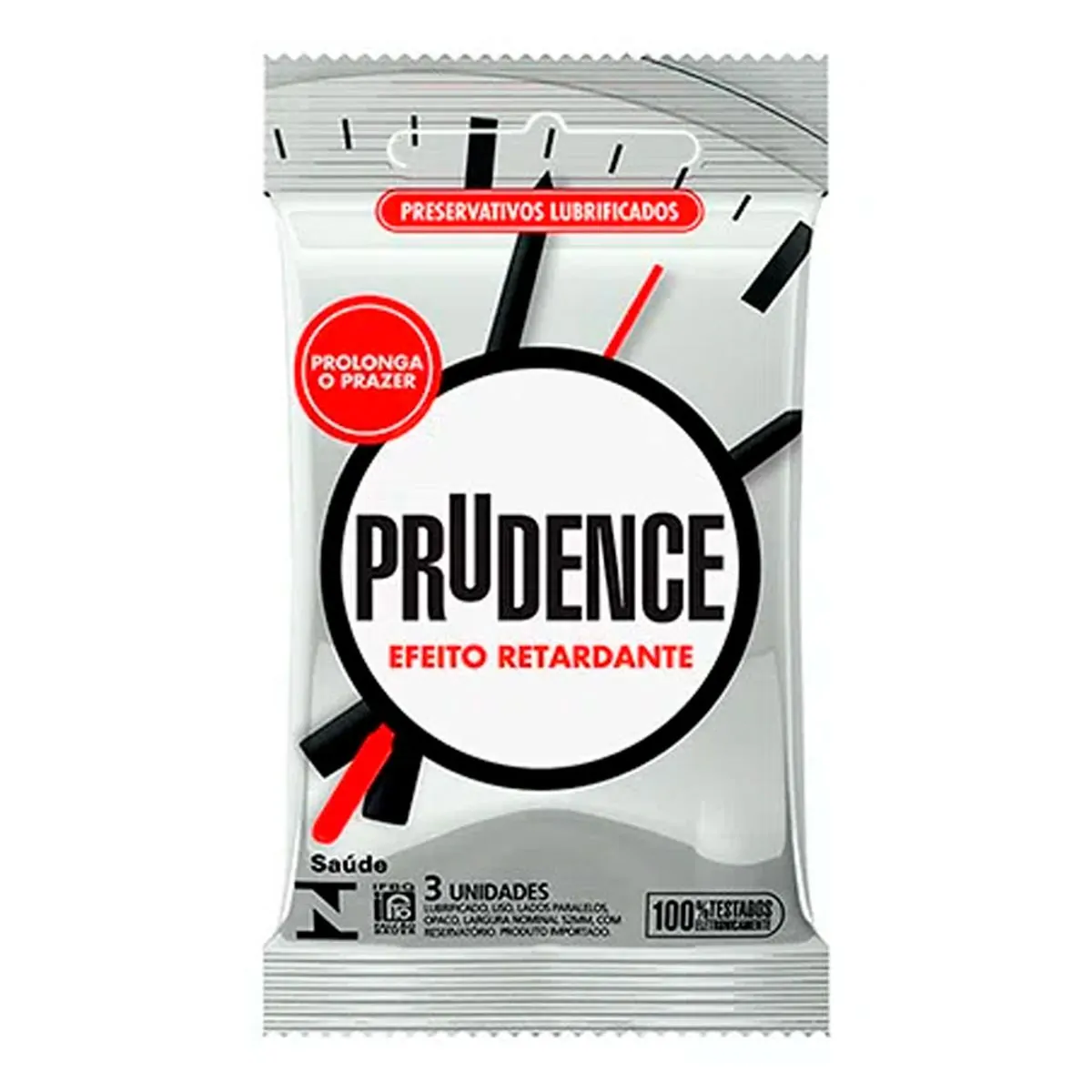 Imagem do produto PRESERVATIVO PRUDENCE EFEITO RETARDANTE COM 3 UNIDADES
