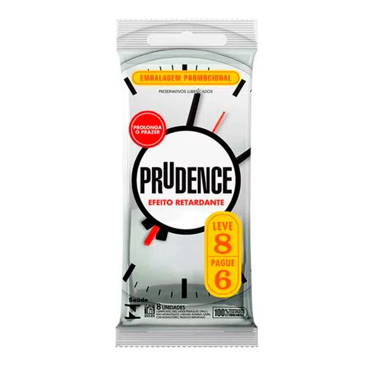 Imagem do produto PRESERVATIVO PRUDENCE EFEITO RETARDANTE COM 8 UNIDADES