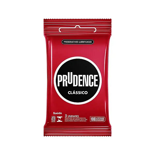 Imagem do produto PRESERVATIVO PRUDENCE LUBRIFICADO CLASSICO COM 3 UNIDADES