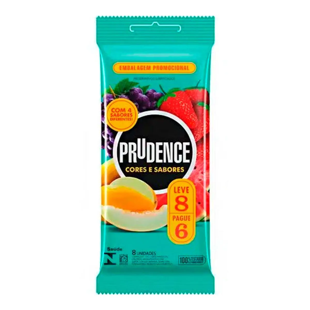 Imagem do produto PRESERVATIVO PRUDENCE MIX COM 8 UNIDADES