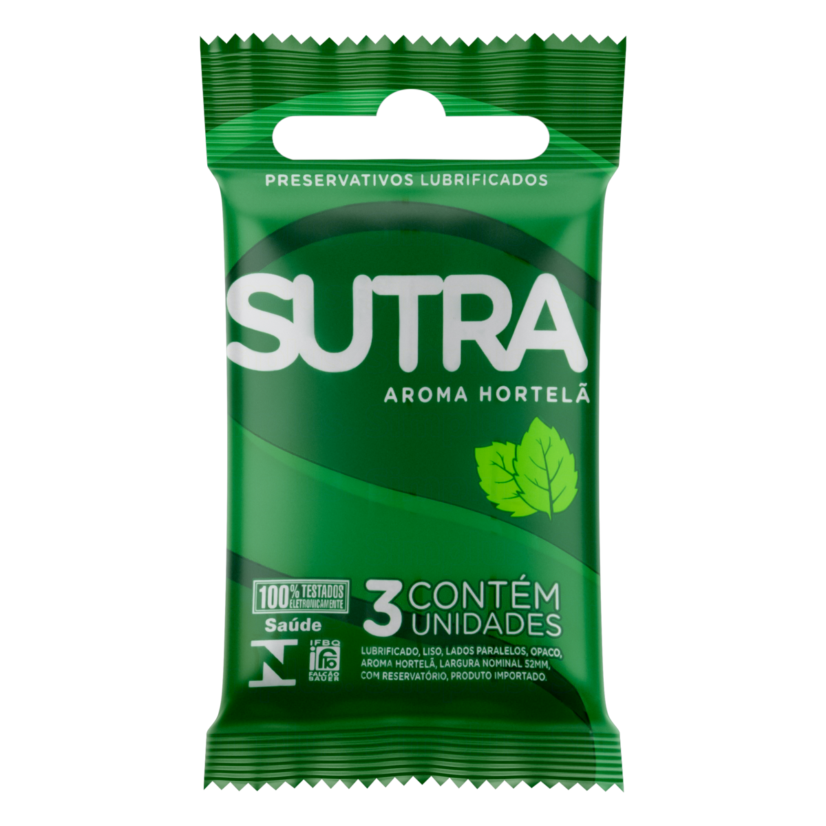 Imagem do produto PRESERVATIVO PRUDENCE SUTRA AROMA DE HORTELA COM 3 UNIDADES