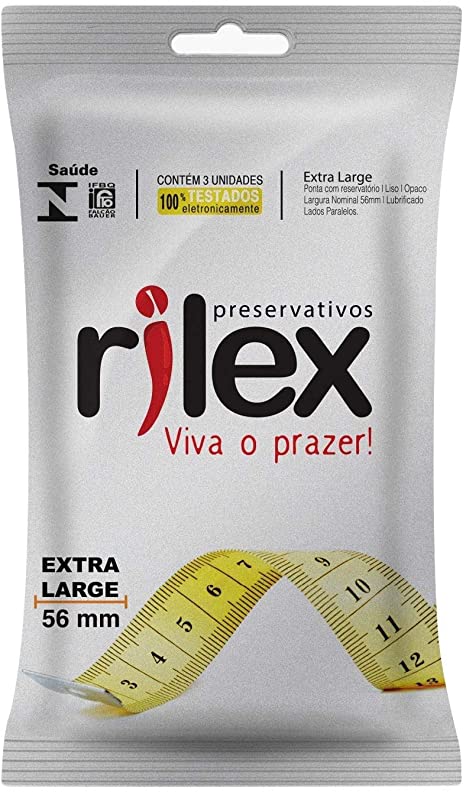 Imagem do produto PRESERVATIVO RILEX EXTRA LARGE COM 3 UNIDADES