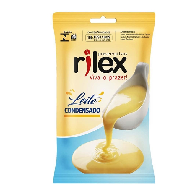 Imagem do produto PRESERVATIVO RILEX LEITE CONDENSADO COM 3 UNIDADES