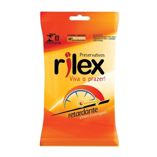 PRESERVATIVO RILEX RETARDANTE COM 3 UNIDADES