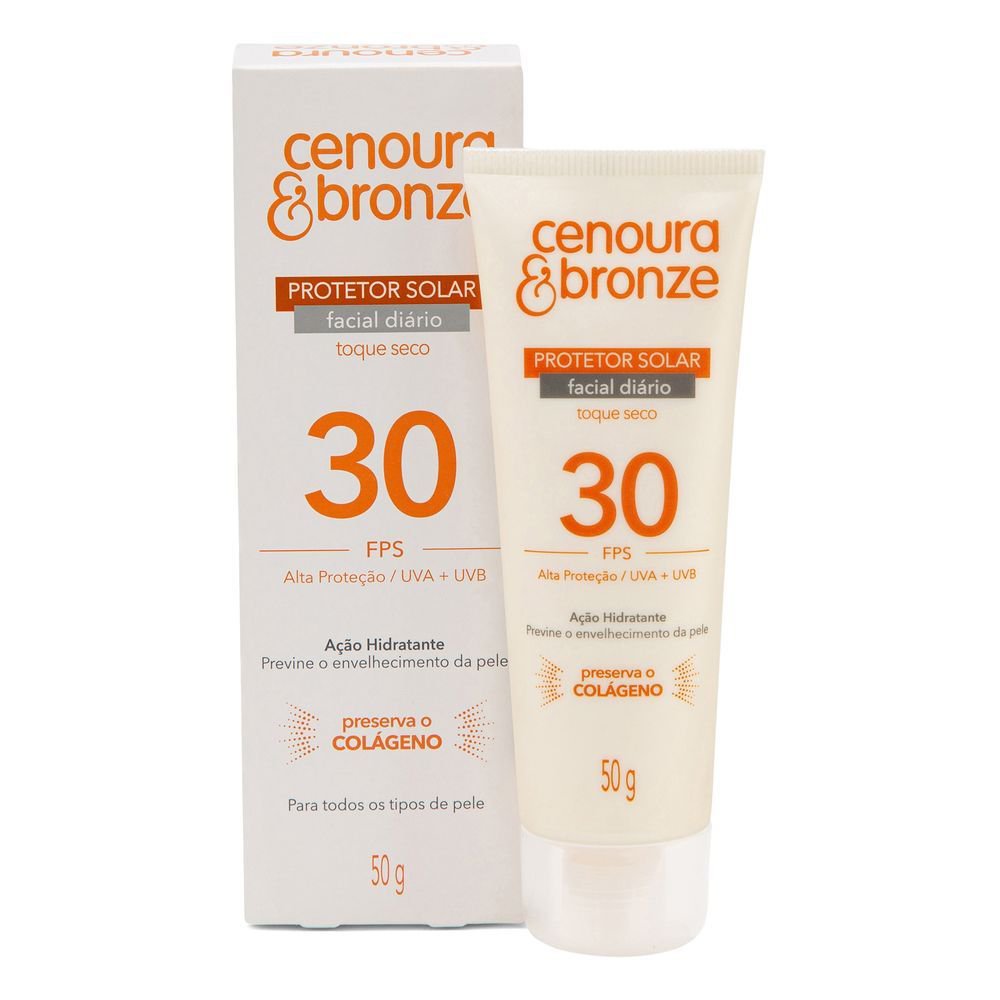 Imagem do produto PROTETOR SOLAR FACIAL SUNCARE CENOURA E BRONZE FPS 30 50G