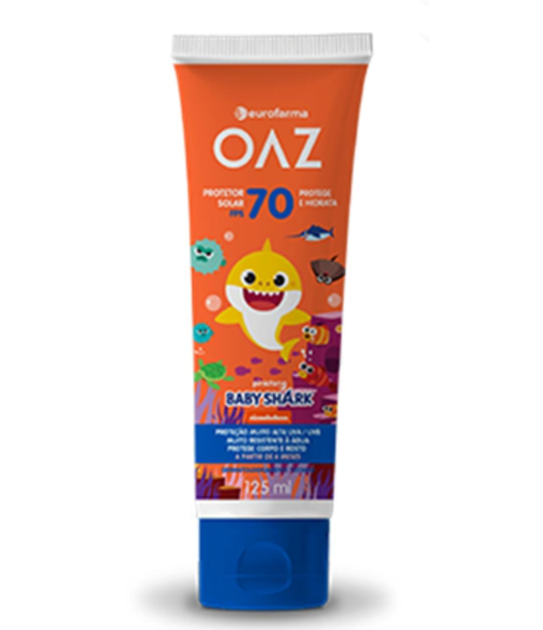 Imagem do produto PROTETOR SOLAR INFANTIL OAZ BABY SHARK FPS70 125ML