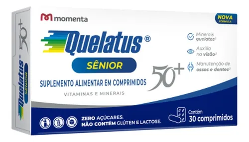 Imagem do produto QUELATUS SENIOR CAIXA COM 30 COMPRIMIDOS