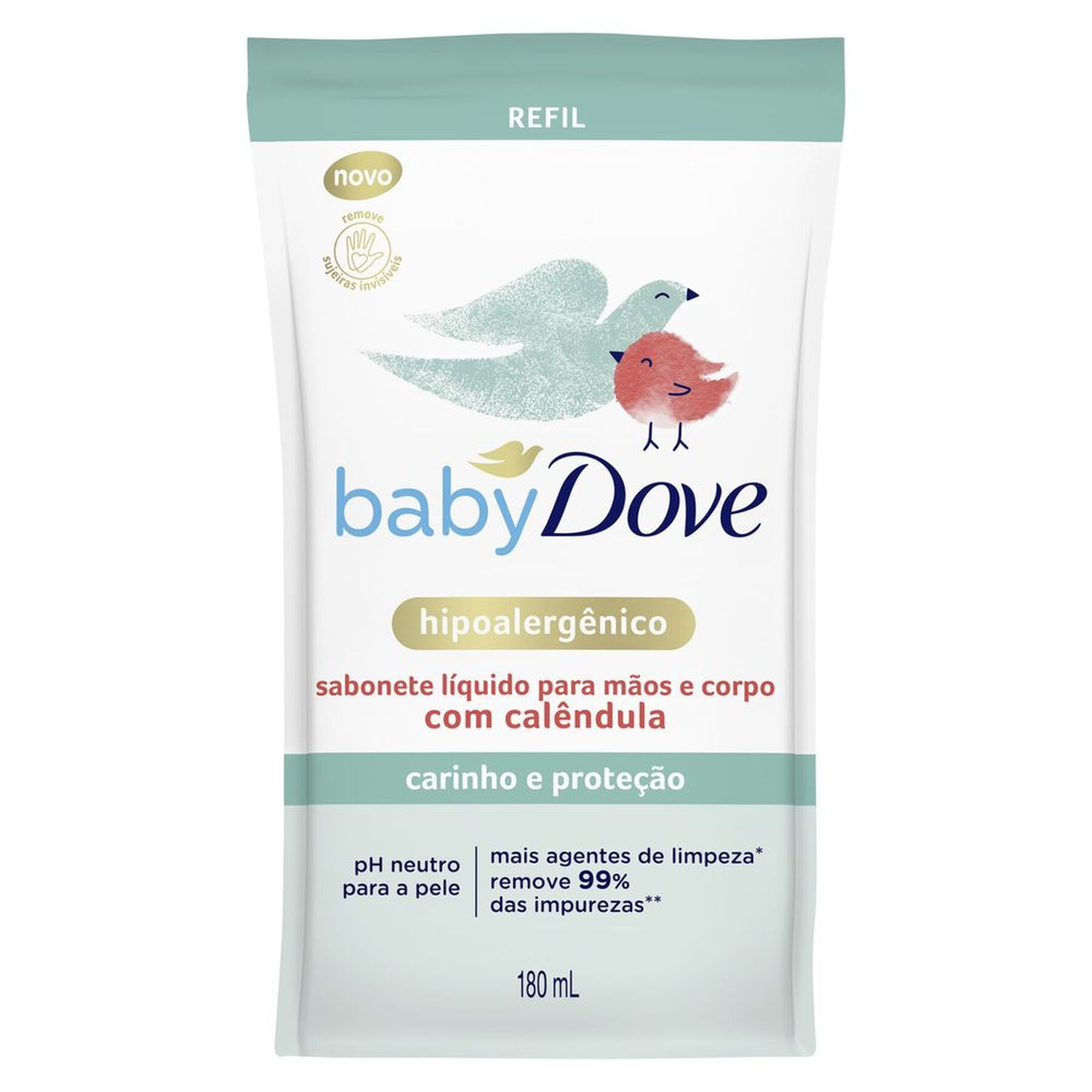 Imagem do produto REFIL SABONETE LIQUIDO DOVE BABY HIDRATACAO SENSIVEL 180ML