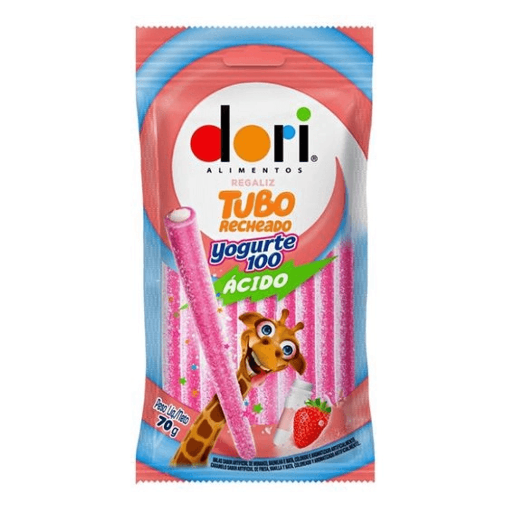Imagem do produto REGALIZ DORI TUBO IOGURTE ACIDO RECHEADO 70G