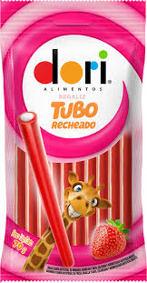 Imagem do produto REGALIZ DORI TUBO MORANGO RECHEADO 70G