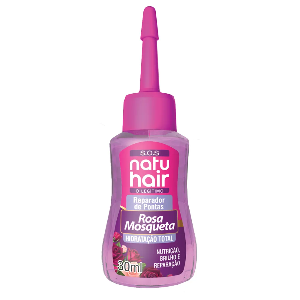 Imagem do produto REPARADOR DE PONTAS NATU HAIR SOS OLEO DE ROSA MOSQUETA 30ML
