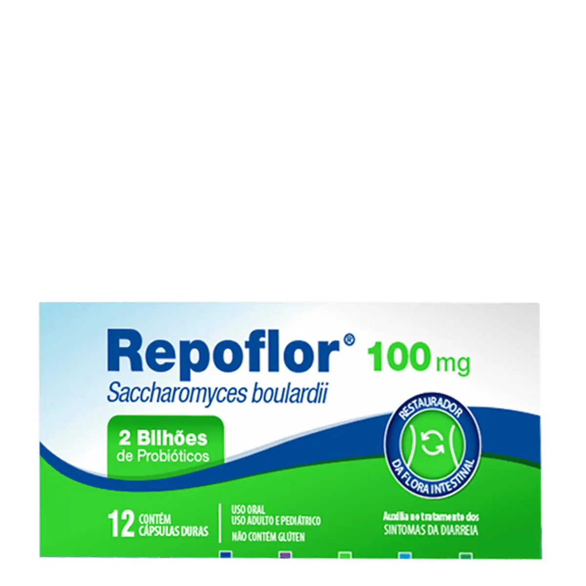 Imagem do produto REPOFLOR 100MG CAIXA COM 12 CAPSULAS