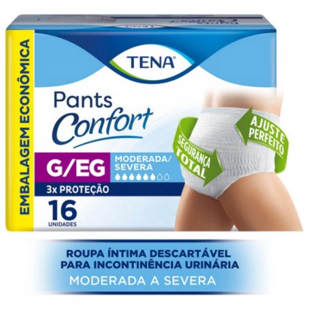 Imagem do produto ROUPA INTIMA TENA PANTS CONFORT TAMANHO G/XG COM 16 UNIDADES