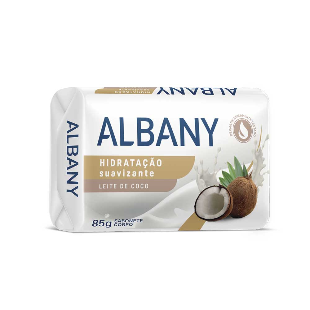Imagem do produto SABONETE ALBANY SUAVE LEITE DE COCO 85G