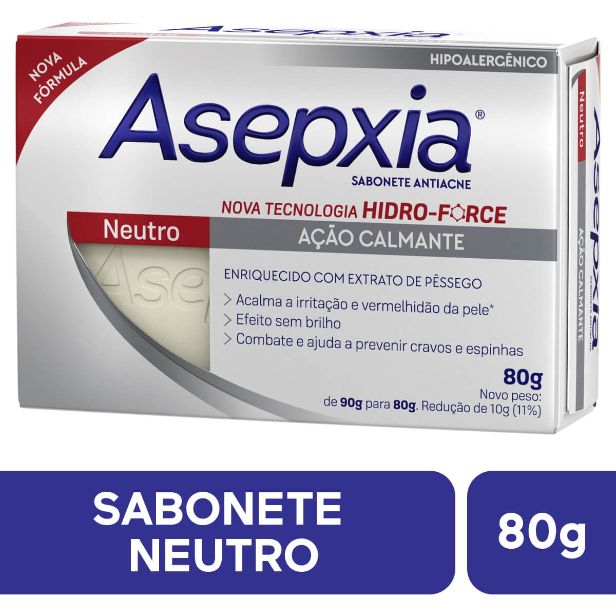 Imagem do produto SABONETE EM BARRA ASEPXIA NEUTRO 80G