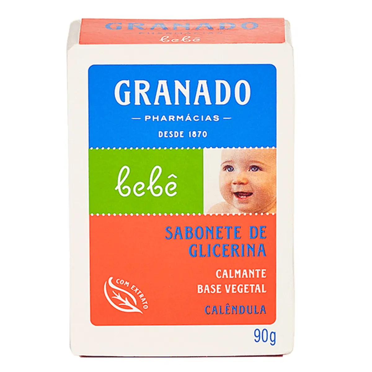 SABONETE EM BARRA GRANADO BEBE CALENDULA 90G