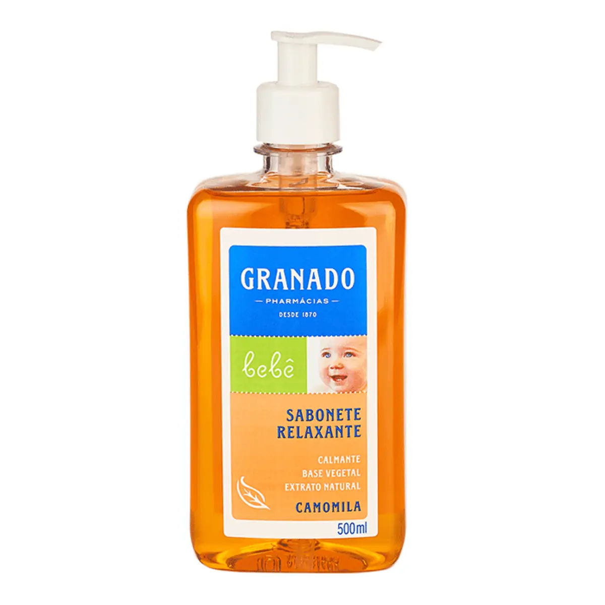 SABONETE LIQUIDO BEBE GRANADO CAMOMILA 500ML