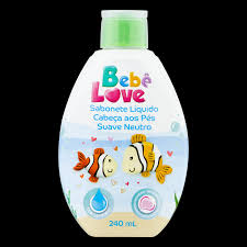 Imagem do produto SABONETE LIQUIDO BEBE LOVE CABECA AOS PES SUAVE NEUTRO 240ML