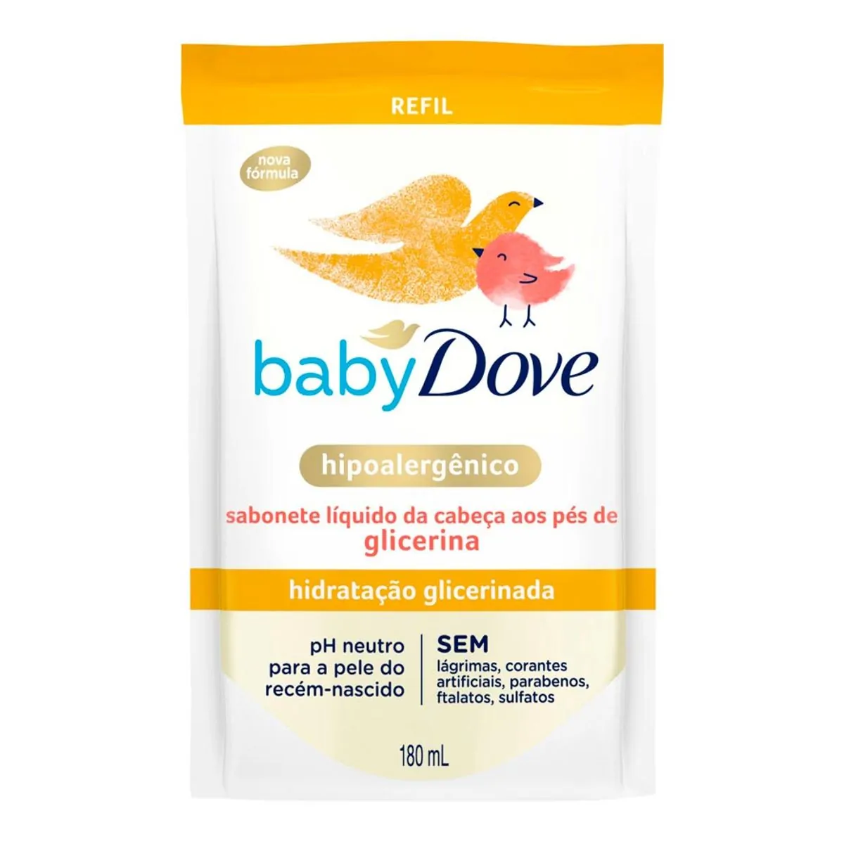 Imagem do produto SABONETE LIQUIDO DOVE BABY REFIL 180ML