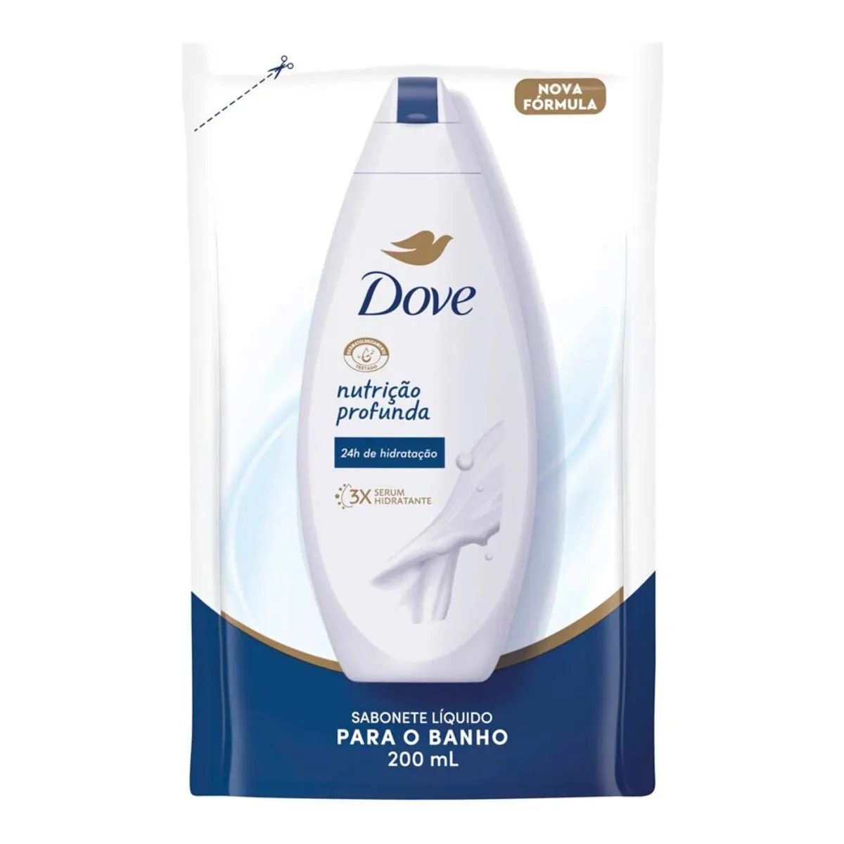 Imagem do produto SABONETE LIQUIDO DOVE NUTRICAO PROFUNDA REFIL 200ML